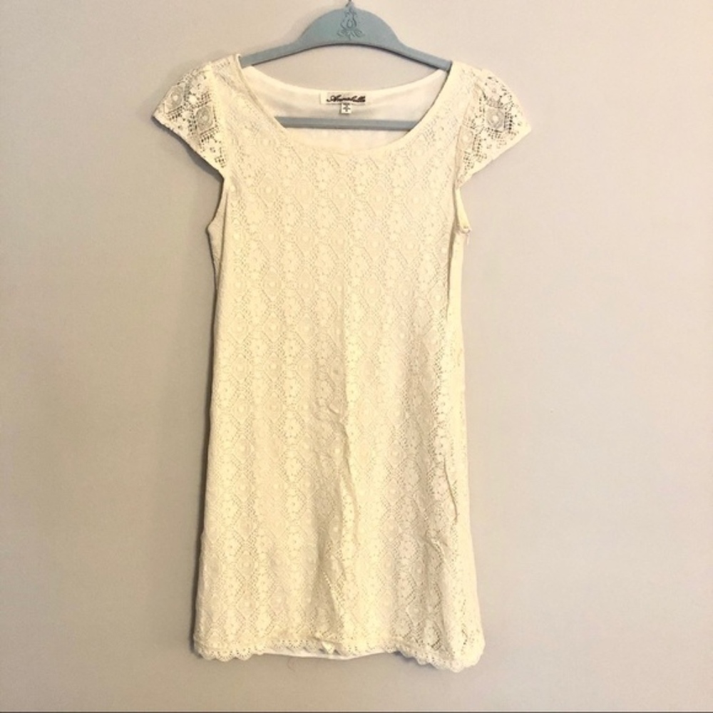 Annabella Cream Lace Dress